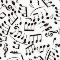 Making Music - Tossed Musical Notes and Symbols
