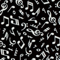 Paradox - Musical Notes and Symbols in Black and White