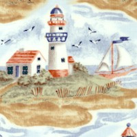 Misty Harbor - Serene Lighthouse Scenes