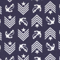 Hello Sailor! Drop Anchor - Chevrons and Anchors on Navy Blue