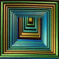 Metro - Three-D Squares - SALE! (MINIMUM PURCHASE 1 YARD)
