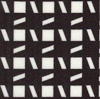 High Definition - Funky Plaid in Black on White by Faye Burgos
