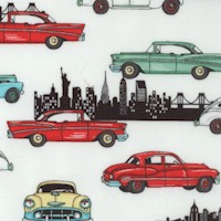 Road to Happiness - Vintage Cards and International City Skylines by Swizzle Stick Studio