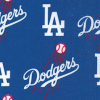 Los Angeles Dodgers - Tossed Logos - 58 Inches Wide!
