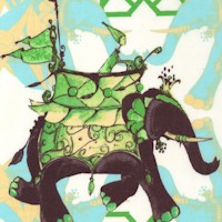Pernillas Journey - Elephant Run by Tina Givens