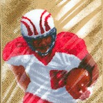 Football Star Portrait Collage - SALE! (MINIMUM PURCHASE 1 YARD)