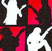 Guitar Solos - Rock Star Checkerboard - SALE! (MINIMUM PURCHASE 1 YARD)