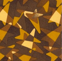 Jazz - Modern Triangles in Shades of Brown by Kathy Hall