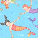 Adorable Mermaids - SALE! (MINIMUM PURCHASE 1 YARD)