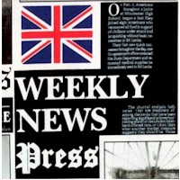 London Bridge - International Newspaper Clipping Collage by Maria Kalinowski