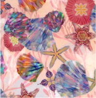 Oceanica - Dreamy Scallops, Starfish and Algae by Christiane Marques