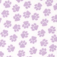 Kiddie Flannel - Lavender Pawprint FLANNEL