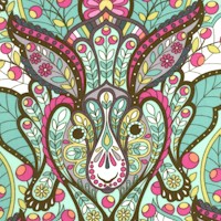 Slow & Steady - The Hare in Strawberry Kiwi by Tula Pink