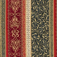 Venetian Holiday Style - Elegant Gilded Vertical Stripe