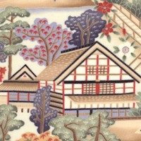 Asian Village in Muted Colors
