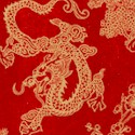 Birdsong - Oriental Toile on Red