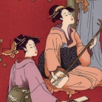 Geisha Beauties on Red