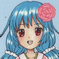 Nicole’s Prints - Tokyo Dream - Anime Characters on Blue