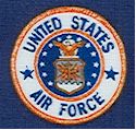 United We Stand - United States Air Force on Blue by Dan Morris 