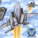 Military Salute - US Air Force Vertical Print by Dan Morris - LTD. YARDAGE AVAILABLE (.94 YARD; MUST