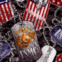 Packed Unite States Marine Corps Dog Tags