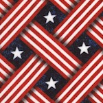 Patriots - Stars and Stripes Diagonal Basketweave