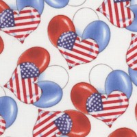 Teddys America - Tossed Patriotic Balloons by Robert Giordano