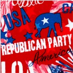 Celebrate III - Tossed Republican Party Symbols