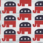 Your Vote Counts - Elephants on Gray