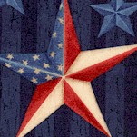 We the People - Patriotic Stars on Blue