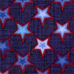 Freedoms Star - Tossed Patriotic Stars on Navy by Color Principle