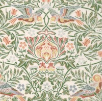 Emery Walker - Bird - Boughs Green by Morris & Company