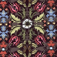Morris Meadows Art Nouveau Floral Design #1 by Michelle Hill 