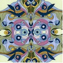 Ribbons & Swirls - Intriguing Art Nouveau Design by Sue Beevers  - SALE! (MINIMUM PURCHASE 1 YARD)