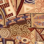 Tivoli - Klimt Inspired Metallic Geometric Design
