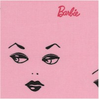 Barbie Faces on Pink