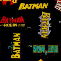 Batman 50th Anniversary Logo History on Black