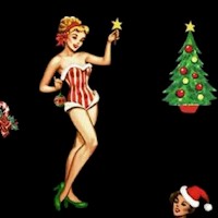 Under the Mistletoe - Christmas Darlings on Black (Digital)