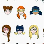 Super Squad - Gilded Female Heroes on Ivory by Sandra X. Clemons (Digital)