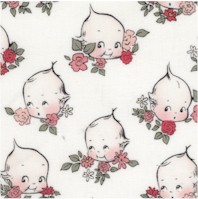 Sew Kewpie Faces on Ivory