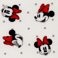 Tossed Minnie Mouse on Polka Dots