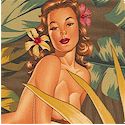 Mirage - Sultry Pinups in Tropical Paradise in Vintage Colors- BACK IN STOCK! 