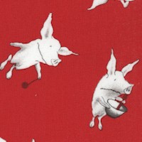 Olivia the Pig - Tossed on Red by Ian Falconer