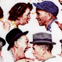 Norman Rockwell Saturday Evening Post - The Gossip Train 