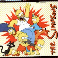 The Simpsons Collage - LTD. YARDAGE AVAILABLE (.44 YD.) MUST BE PURCHASED IN FULL