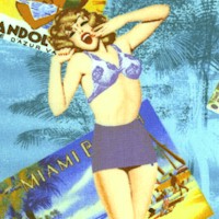 Flirtatious Retro Pin-Ups and Tropical Postcards