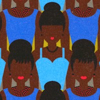 Girl Talk - Black/Teal by Hoodie Crescent