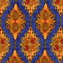 Royal Paisley Medallions on Blue