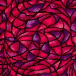 Stained Glass in Red and Purple - LTD. YARDAGE AVAILABLE (.33 YD) MUST BE PURCHASED IN FULL