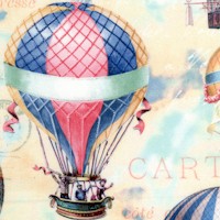 Admit One - Hot Air Balloons and Postcards